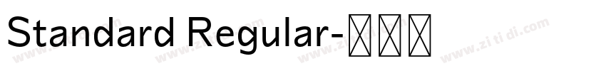 Standard Regular字体转换